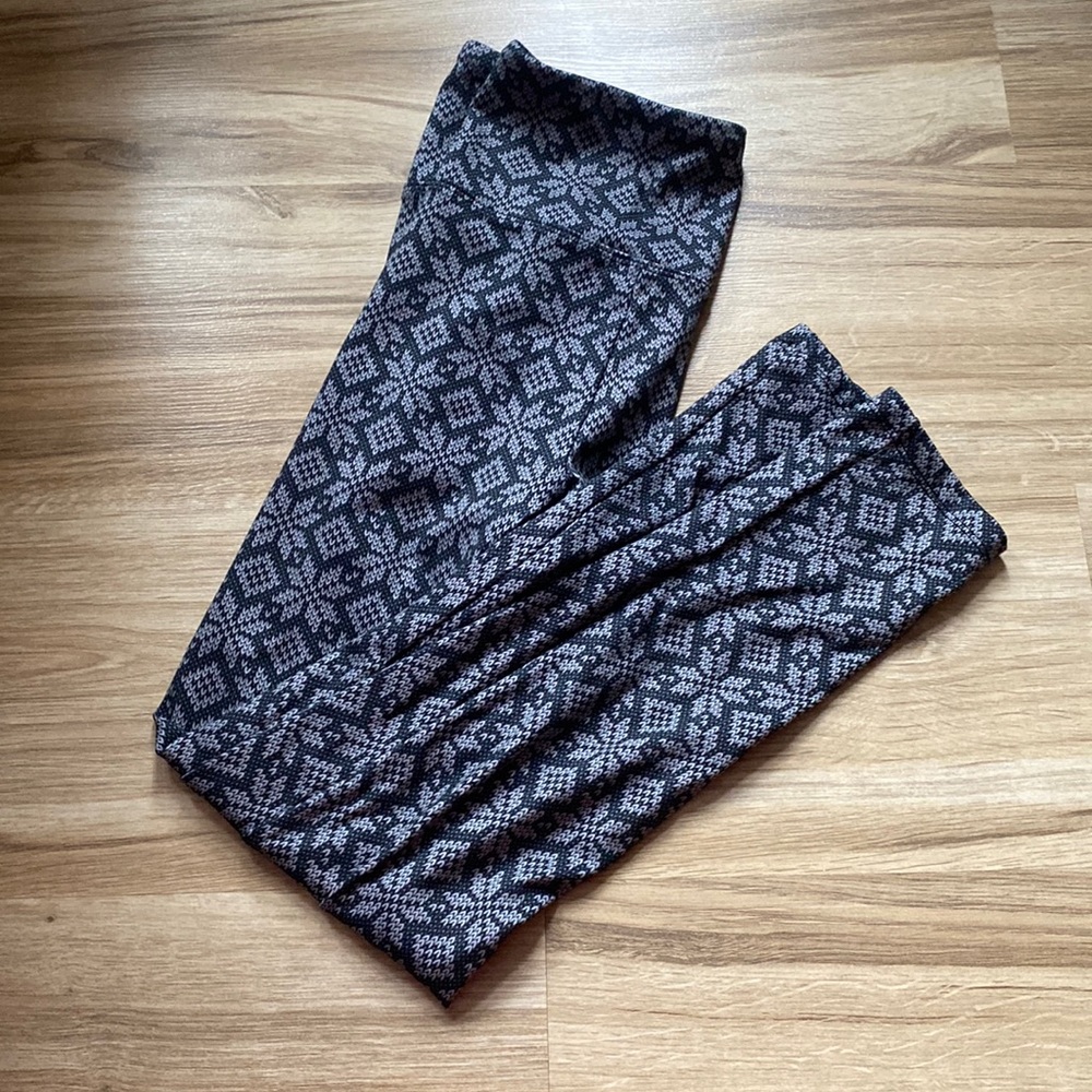 Patterned Leggings, Womens Size M